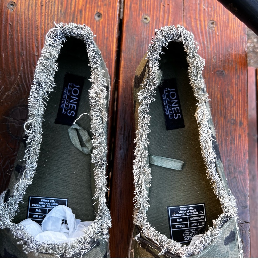 JONES NEW YORK STACI CAMOFLAGE ESPADRILLE SNEAKERS SIZE 10 W - Picture 8 of 12